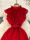 Cute Chiffon Long Fashion Dress HZ0429
