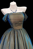 Shimmering Iridescent Mini Dress, Glitter A-Line Party Evening Gown HZ0429